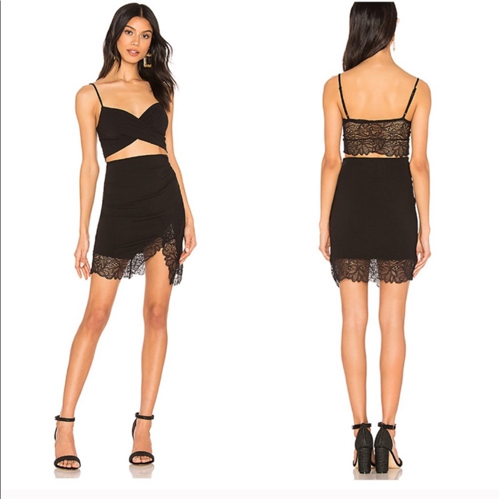 Free people va va voom set L S Nwt new black ✨